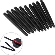 Resim 50 adet Yüksek Topuk 2BA Konik Darts Şaftları BBS Malzeme Naylon Dart Şaftları 53mm Uzun Dart Şaftları Halka Seti 