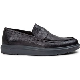 Resim Deery Hakiki Deri Gri Erkek Comfort Loafer Ayakkabı - 01564mgrıp14 Gri 