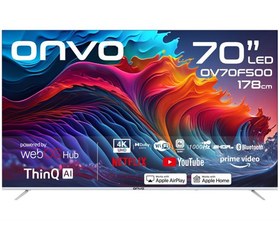 Resim Onvo OV70F500 70" 178 Ekran Uydu Alıcı 4K Ultra HD webOS Smart LED TV (Çerçevesiz) 