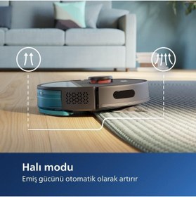 Resim Philips Islak Kuru Ve Moplu,4000pa Emiş Gücü, Ultra Sensör Donanımlı, 230Dk Çalışma Süreli Robot Süpürge 