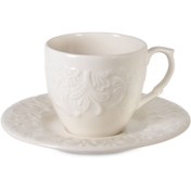 Resim İpek Pera 07434 Kahve Fincanı Takımı - Krem - 90 ml 
