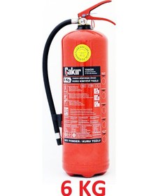 Resim Çakır 6 Kg Yangın Söndürme Tüpü - Kuru Kimyevi Tozlu Abc 
