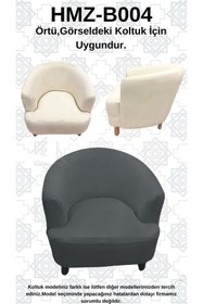 Resim Akbal Home İtalyan Nubuk HMZ-B004 Kalıp Berjer Koltuk Örtüsü 