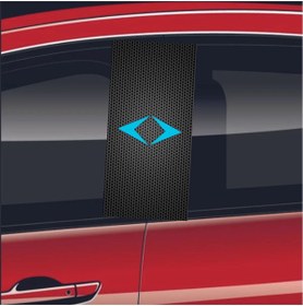 Resim Modifiye Fabrikası ARAÇ KAPI DİREĞİ KAPLAMA FOLYOSU UV BASKILI 2'Lİ SET 50X24 CM 