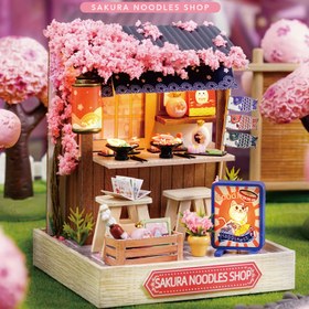 Resim 1 adet DIY Minyatür Bebek Evi Seti, 3D Ahşap El Yapımı Kitap Destekleri Seti, El Yapımı Masaüstü Dekoru, Kitaplık Süsü, Mini Ev Modeli, Yetişkin Oyuncak Evi, Doğum Günü, Noel, Şükran Günü, Yeni Yıl Hediyesi 
