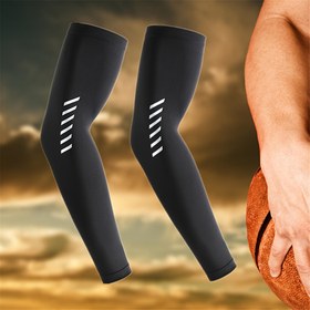 Resim 2'li Paket Hızlı Kuruyan Polyester Kol Kollukları Erkek & Kadın | Basketbol, Tenis, Bisiklet, Balık Tutma & Açık Hava Aktiviteleri İçin İdeal - Gri Renk Seçeneği 