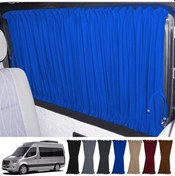 Resim Pandami Mercedes Sprinter W907 Uzun 2018+ Uyumlu Mavi Raylı Oto Perde Takımı 