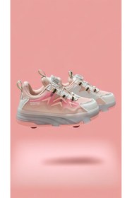 Resim gulflower nude işikli tekerlekli ayakkabı şarj edilebilir patenli aykkabı tekerleklı tekerleksiz kulanılabılır 