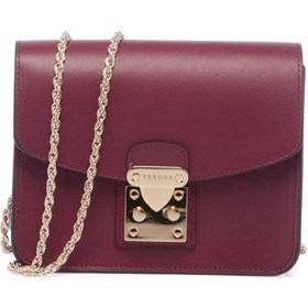 Resim Bordo Deri Kadın Çapraz Askılı Çanta - S24K1BC78972-X31 