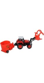 Resim Birlik Metal Römorklu Traktör - 8003-1-KIRMIZI 