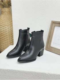 Resim 1928160 Hakiki Deri 6cm Kalın Topuklu Bot Kadın 001 