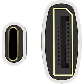Resim Mobilefix Gri Qg08 8k 60 Hz Görüntü Kalitesi Type-c To Display Port Kablo 1.8m 