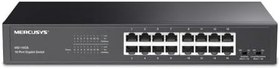 Resim Mercusys MS116GS; 16-Port Gigabit Portlu, Metal Kasalı, QoS Özellikli, Kurulum Gerektirmeyen Tak ve Çalıştır Özellikli Switch 