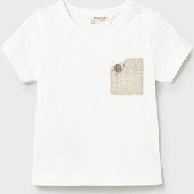 Resim Mayoral Yazlık Erkek Bebek Kısa Kol T-shirt Şort Yelek 3'lü Set Bej - Bej / 6-9 Ay 