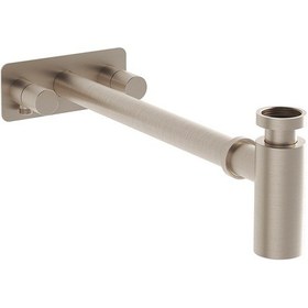 Resim A4515934 Vitra Origin Lavabo Sifonu, Simetrik Rozet, Fırçalı Nikel 