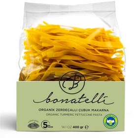 Resim BONATELLİ Organik Zerdeçallı Çubuk Makarna 400g 