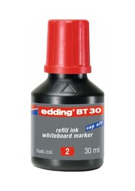 Resim Edding Bt30 Beyaz Tahta Kalemi Mürekkebi 30 Ml. Kırmızı 