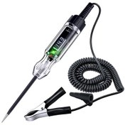 Resim Synodicmonth Otomotiv Test Lambası, 5-90v Dijital Led Elektrik Test Cihazı, 140 İnç Pu Yaylı Kablolu Devre Test Cihazı, Kontrol İçin 