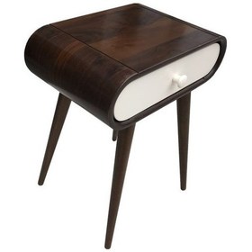 Resim Komodin Torna Retro Çekmece 1adet Renk Porselen Kulp Kayın Torna İskelet El Yapım 