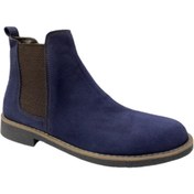 Resim Mitsubishi Lacivert Nubuk Deri Ortopedi Bot 