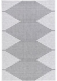 Resim Koza Halı Fresco Ekru Siyah İskandinav Jüt Yıkanabilirhalı Kilim Balkon Ter Ekru - Siyah 