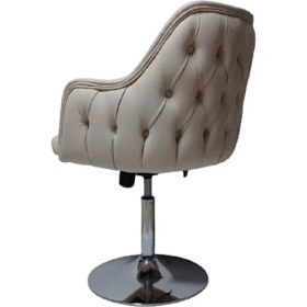 Resim Kamusal Market Tekli Bekleme Koltuğu Tepsi Ayaklı Kapitone Desenli Suni Deri 