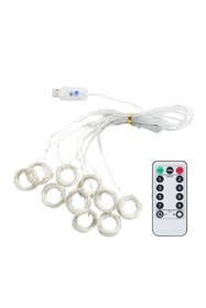 Resim BlissOn Perde LED 3x3 Metre Kumandalı 8 Mod Ambiyans Ayarlabilir Boy Dekor Mikro LED Işık 