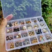 Resim 24 Bölmeli Şeffaf Plastik Takı Organizatör Kutusu Ayarlanabilir Bölücülerle - Küpeler, Yüzükler, Kolyeler ve El Sanatları Boncukları Saklamak İçin Mükemmel, Takı Depolama Çözümü | Ayarlanabilir Bölmeler | Dayanıklı Saklama Kabı, Takı Organizatörü 