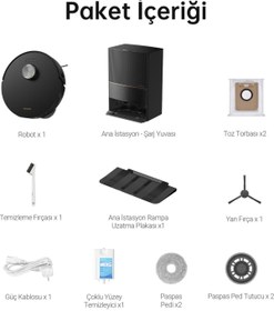 Resim Dreame L20 Ultra Mop Robot Süpürge Siyah 