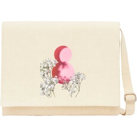 Resim Soft Floral 8 March Krem Kanvas Postacı Çantası - Krem 
