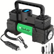 Resim MESHUBA Taşınabilir Hava Kompresörü, 12V Lastik Şişirme Pompası Dijital Gösterge, Manyetik Malzeme, 150PSI, USB ve Araba Fişi ile, Araba, Bisiklet, Top, Motor için - Yeşil, Pil Gerekmez 