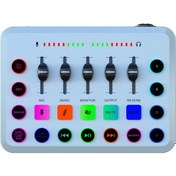 Resim Lemestar "profesyonel Rgb Mikser: Xlr Mikrofon, 48v Phantom, Ses Efektleri İle Podcast/canlı Yayın/oyun Ses Karıştırıcı" 