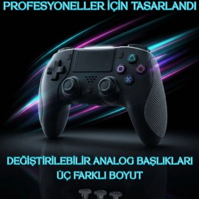 Resim Dexxony Akıllı Tv - Ps3 - Ps4 ve Pc Uyumlu (Kablolu & Kablosuz Kullanım) Bluetoothlu Bilgisayar Oyun Kolu 