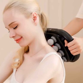 Resim robo 8 Başlıklı Şarjlı Isıtmalı Masaj Aleti 