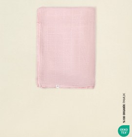 Resim BebeMarin Çok Amaçlı Müslin Örtü 120x120 cm Pembe - Pembe / 120x120 
