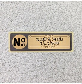 Resim Kişiye Özel Mdf Kapı İsimliği 3696 