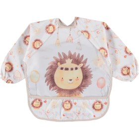 Resim Bebechi Bambino Kids Uzun Kollu Mama ve Aktivite Önlüğü Aslan Kafa (6-24 Ay) 