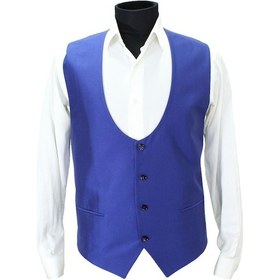 Resim Mentor Regalo Büyük Beden U Yaka Yelek Parlament 52012 Saks Mavisi 