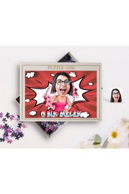 Resim Bk Gift Kişiye Özel O Bir Melek Karikatürlü 1000 Parça Profesyonel Puzzle-1 