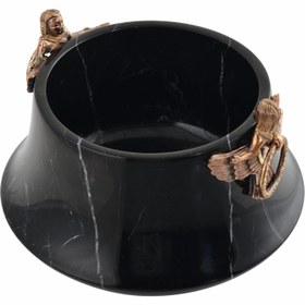 Resim Siren Kazan Kulbu Konik Orta Çanak - Siyah 