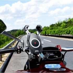 Resim Nukrotech M22 Gidon Ve Ayna Bağlantılı Telefon Tutucu 