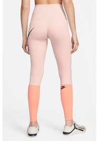 Resim Nike One High Waisted Training Leggings Yüksek Belli Toparlayıcı 2cepli Tayt Pembe 