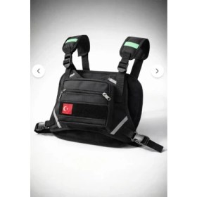 Resim Bike Sky Reflektörlü Motorcu Göğüs Çantası Pratik Kullanım İçin Yeni Nesil Tasarım 