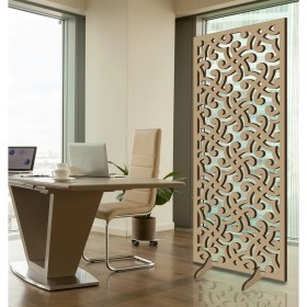 Resim Liar Ahşap Seperatör (Paravan) - KSP-19 - (10 mm) - (69 cm x 139 cm) - (Ham) 