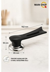 Resim Mainshop 1 Adet Isıya Dayanıklı Dikey Tasarım Tencere Tava Kapağı Tutma Kolu M-1056 
