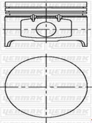 Resim YENMAK 31-04169-000 Piston Segman 79.50 Std ( Renault : Clio 1.4 8v (wc271331) (FİYAT:4 ADET İÇİNDİR) 