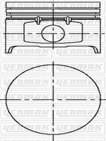 Resim YENMAK 31-04169-000 Piston Segman 79.50 Std ( Renault : Clio 1.4 8v (wc271331) (FİYAT:4 ADET İÇİNDİR) 