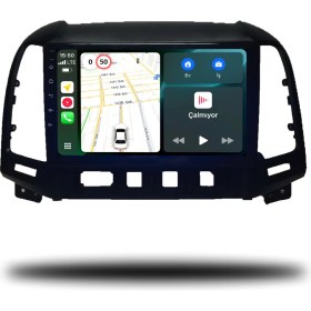 Resim MarTechno Android Multimedya 4GB RAM 32GB Hafıza Hyundai Santa FE 2007-2011 ile uyumlu 