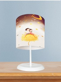 Resim Mekta Home Bebek Ve Çocuk Odası Sevimli Çocuklar Yıldız Desenli Abajur 