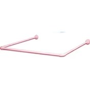 Resim Zethome Zethome Banyo Duş Perde Borusu Köşe Boru Pembe 